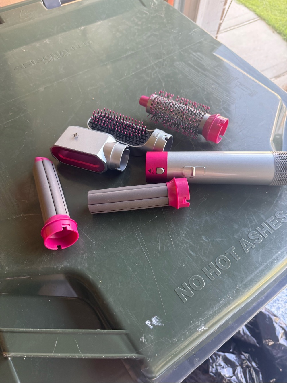 Hair Styling Multi-Tool Set with Pink Accents - Women Accessories